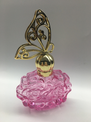 Il cappuccio di plastica di progettazione del fiore della bottiglia di vetro del profumo di sigillamento dello spruzzatore ha personalizzato l'OEM