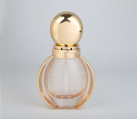Pompa della pagina dell'oro della bottiglia del fondamento di progettazione unica di lusso e copertura di vetro 40ml