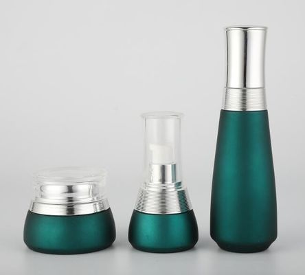 Bottiglia crema cosmetica di vetro elegante Skincare di 100ml 120ml che imballa vario Silkscreen e stampa