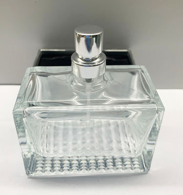 progettazione trasparente del profumo di rettangolo 50ml Surlyn del vetro da bottiglia della bottiglia vuota dello spruzzatore