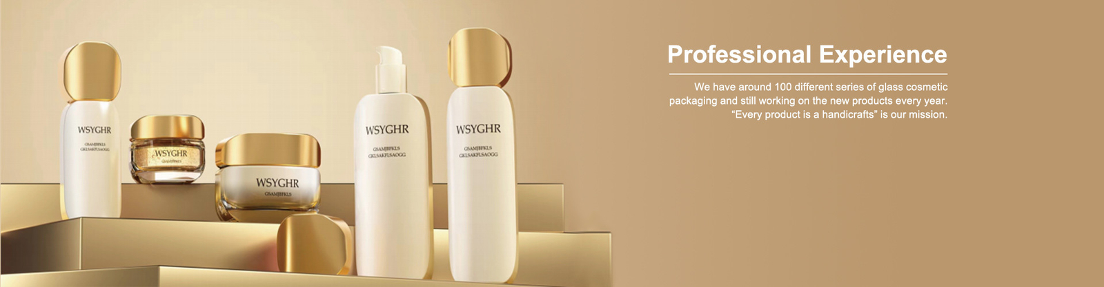 Imballaggio di vetro del cosmetico