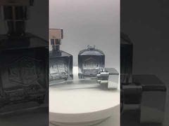 Empty Square Shape Glass Perfume Bottle 50ml Gradient Color