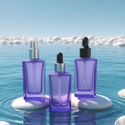 Bottiglia in vetro a base di 30 ml personalizzabile con fondo spessa e tappo di plastica per siero per la cura della pelle - OEM disponibile