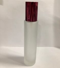 cosmetico di vetro che imballa con le bottiglie di plastica della pompa del cappuccio, progettazione su misura delle bottiglie della lozione 100ml