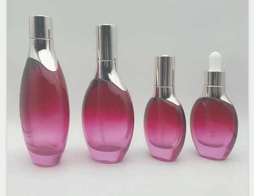 Il contagoccia di vetro ovale delle bottiglie di olio essenziale imbottiglia Skincare che imballa il logo ed il colore su misura