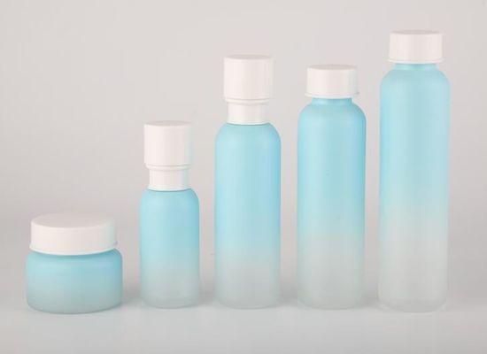 La pompa d'imballaggio cosmetica crema di vetro dei barattoli ISO9001 80ml imbottiglia l'OEM