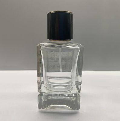 Imballaggio di lusso di trucco dell'OEM delle bottiglie di profumo del quadrato di vetro dello spruzzatore 50ml