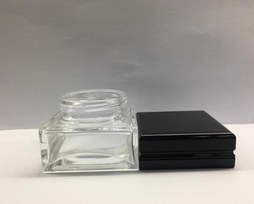 Il cosmetico di vetro del quadrato 30g 50g stona la bottiglia d'imballaggio della crema di Skincare
