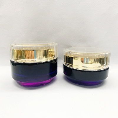 Barattoli crema di vetro diritti rotondi che glassano 50g 30 grammi per l'imballaggio cosmetico