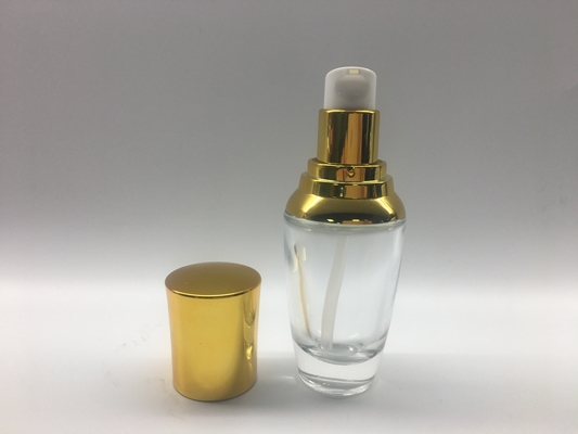 Forma ovale d'imballaggio cosmetica della bottiglia di vetro della pompa 30ml per lozione/siero