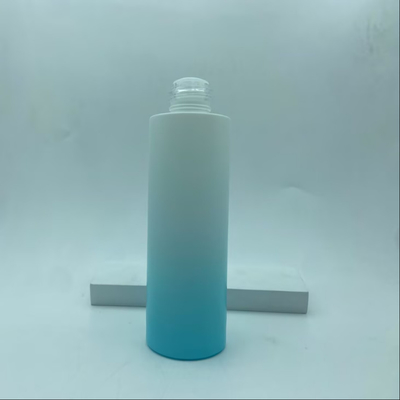 Imballaggio cosmetico Cura della pelle Tonatore di vetro a gradiente blu chiaro con tappo a vite