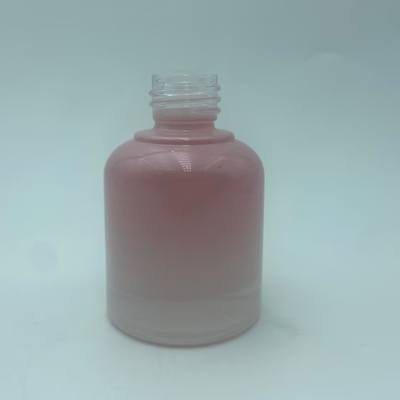 Bottiglia di vetro rosa riciclabile 2025 per flaconi contagocce per oli con collare argentato, lusso all'ingrosso 30ml