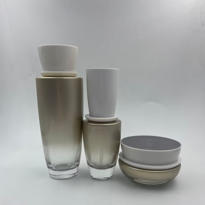 Flacone di lozione, flacone cosmetico con pompa e tappo, vasetto di crema, packaging cosmetico OEM