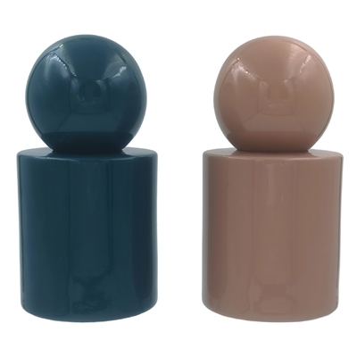 Flaconi di profumo di lusso in vetro personalizzati da 30ml e 50ml  Bottiglia di vetro con nebulizzatore o pompa per siero Tappo a sfera rotondo per prodotto siero