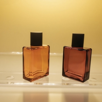25 ml bottiglia di vetro per profumi rettangolare piatta OEM marchio privato confezione cosmetica bottiglia produttore