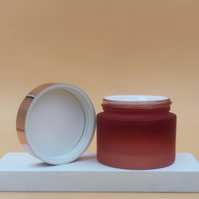 barattoli cosmetici di vetro blu della crema di 20g 30g 50g, OEM crema d'imballaggio cosmetico delle bottiglie del barattolo di vetro