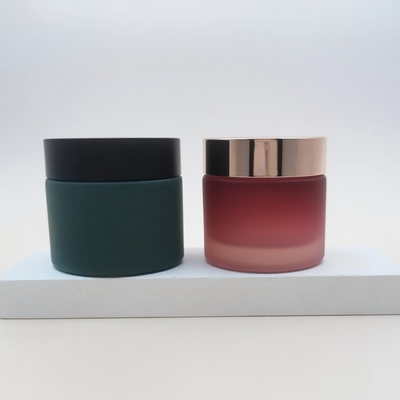 barattoli cosmetici di vetro blu della crema di 20g 30g 50g, OEM crema d'imballaggio cosmetico delle bottiglie del barattolo di vetro