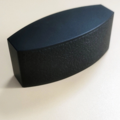 Bottiglia di profumo vuota di lusso ed elegante in vetro quadrato da 100 ml con spruzzatore a pompa, colore nero e blu sfumato, collo da 15 mm