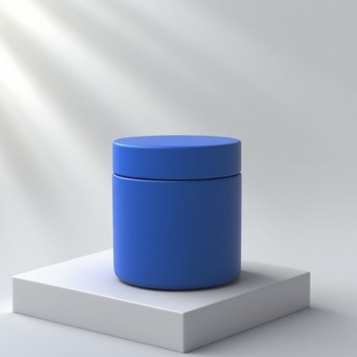 Nuovo Arrivo 2025 Vaso cosmetico rotondo in vetro da 100 g con coperchio in plastica per crema per la cura della pelle, maschera, crema per occhi e viso - Servizio OEM disponibile