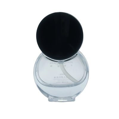 Flacone rotondo personalizzabile da 30 ml per fondotinta in vetro con fondo spesso, flacone per primer e siero per prodotti cosmetici