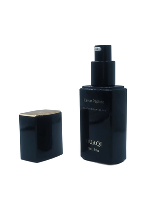 Wholesale Luxury 30ml Square Makeup Primer Serum Pump Bottle per cosmetici con tappo per stampa di logo personalizzato
