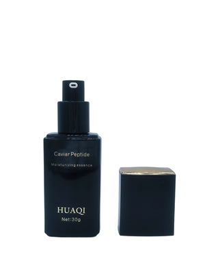 Wholesale Luxury 30ml Square Makeup Primer Serum Pump Bottle per cosmetici con tappo per stampa di logo personalizzato