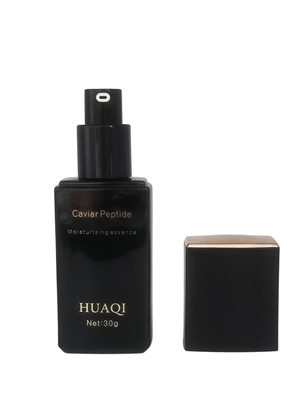 Wholesale Luxury 30ml Square Makeup Primer Serum Pump Bottle per cosmetici con tappo per stampa di logo personalizzato