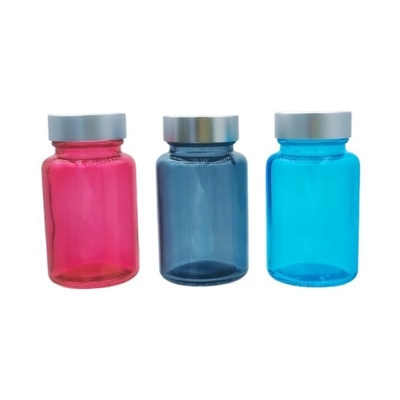 Flacone capsula in vetro da 100 ml per capelli, flacone rotondo in vetro a capsula per siero occhi e siero viso OEM