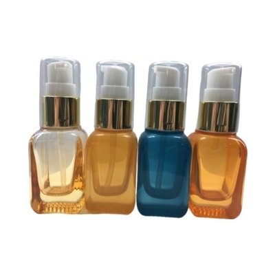Bottiglia di vetro blu arancio della pompa 20ml di iso MSDS dello SGS per lozione ed il siero