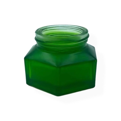 Vaso per cosmetici Imballaggio 50g Vaso di crema di smeraldo con finitura in legno Vaso di crema con tappo di plastica
