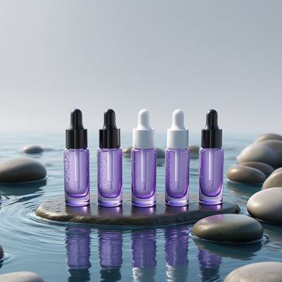 Bottiglia di gocce di crema per occhi rotondi da 10 ml ecologica - bottiglia d'olio di essenza campione per cura degli occhi con logo personalizzato