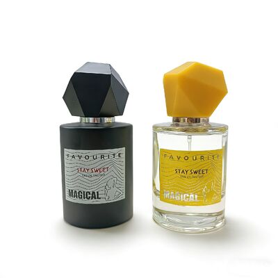 Set di bottiglie di profumi vuoti da 50 ml e 100 ml, contenitore di profumi in vetro di lusso con pompa di spruzzo atomizzante, finitura opaca/brillante