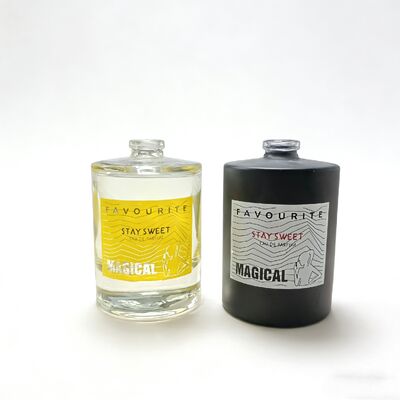 Set di bottiglie di profumi vuoti da 50 ml e 100 ml, contenitore di profumi in vetro di lusso con pompa di spruzzo atomizzante, finitura opaca/brillante