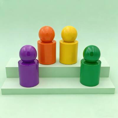 Flaconi di profumo di lusso in vetro personalizzati da 30ml e 50ml  Bottiglia di vetro con nebulizzatore o pompa per siero Tappo a sfera rotondo per prodotto siero