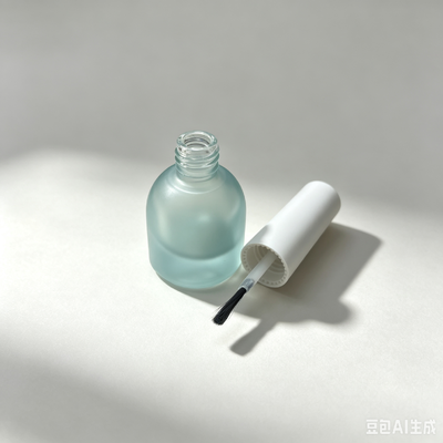 Flaconi per smalto opaco con tappo a vite e stampa logo, confezione da 5 ml con pennello
