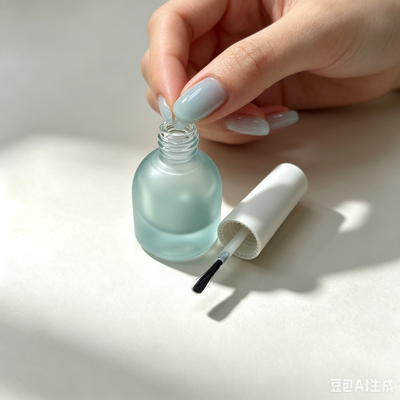 Flaconi per smalto opaco con tappo a vite e stampa logo, confezione da 5 ml con pennello