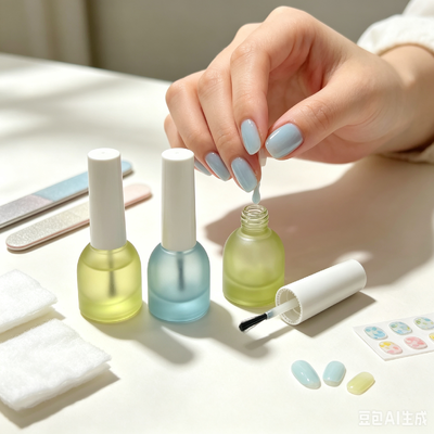 Flaconi per smalto opaco con tappo a vite e stampa logo, confezione da 5 ml con pennello
