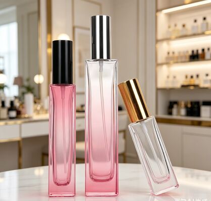 Bottiglia di vetro a spruzzo a vite per cosmetici 5 ml 10 ml Bottiglia portatile di vetro per riempimento di profumi