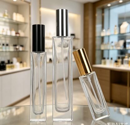 Bottiglia di vetro a spruzzo a vite per cosmetici 5 ml 10 ml Bottiglia portatile di vetro per riempimento di profumi