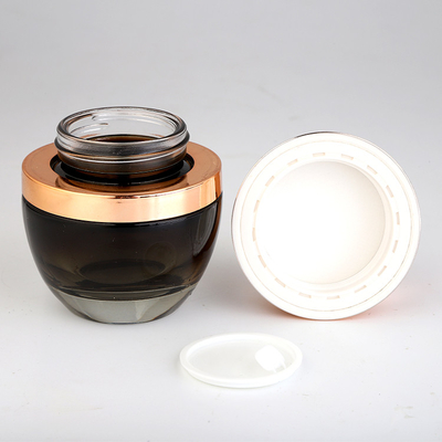 Vasetto cosmetico in vetro da 20g 120ml per crema cosmetica personalizzata con diversi colori e decorazioni