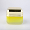 Contenitore vuoto di vetro glassato opaco giallo di cura personale del barattolo 50g